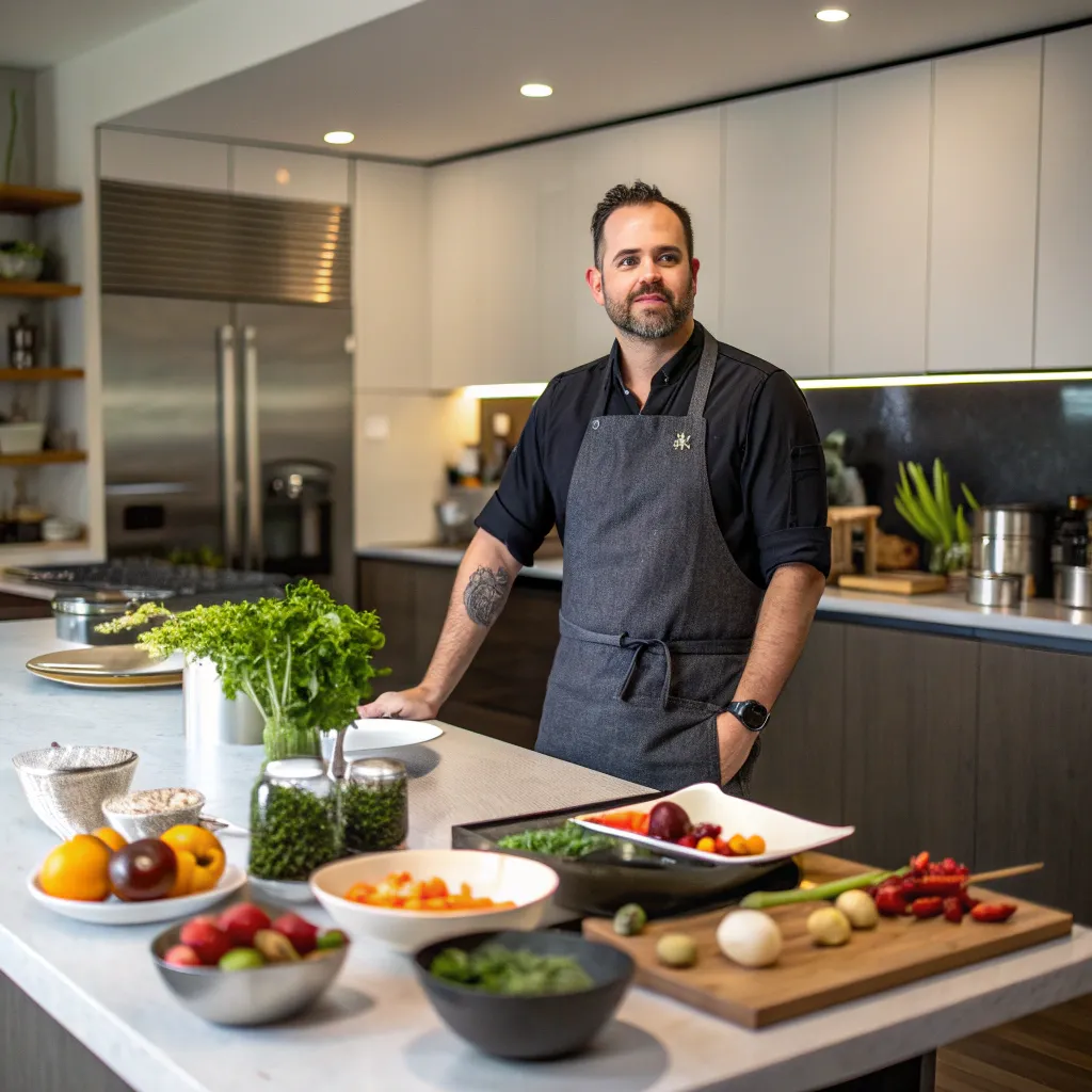 Daniel C. in kitchen